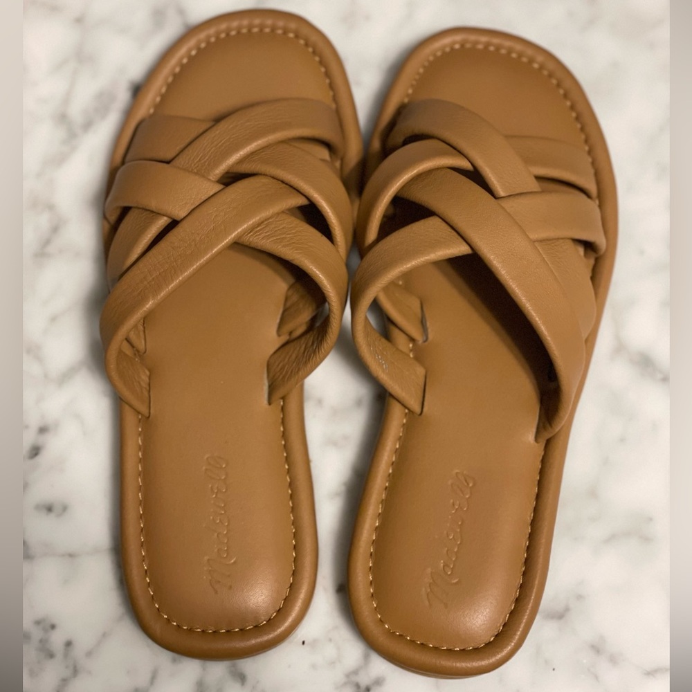 Madewell Women's Francine Puffy Woven Slides